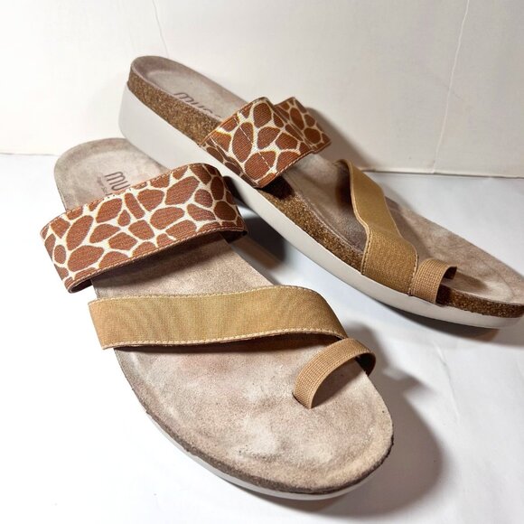 Munko American Walking Wedge Propre Size, Perfect Fit 11 SS-Tan/Giraffe Print - Picture 2 of 16